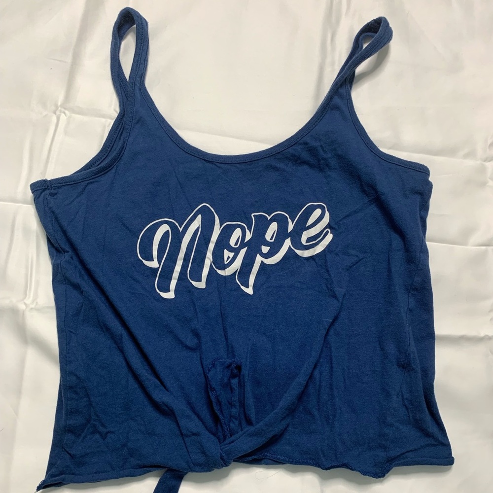 Blue tank top